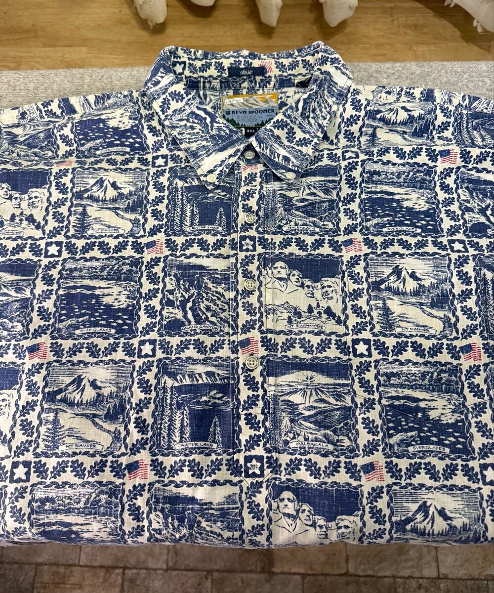 Reyn Spooner 2019 National Parks Commemorative Spooner Kloth Shirt Men 3XL